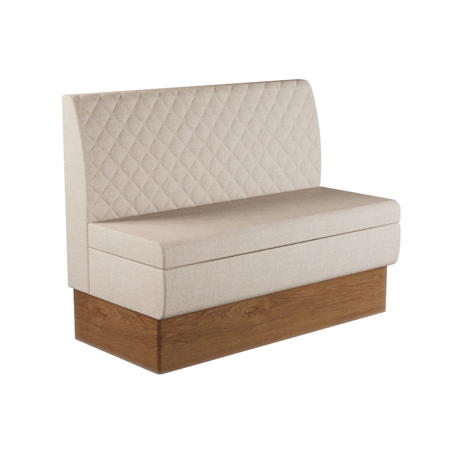 Quilted Straight Booth Seat - 1200mm Medium Unit