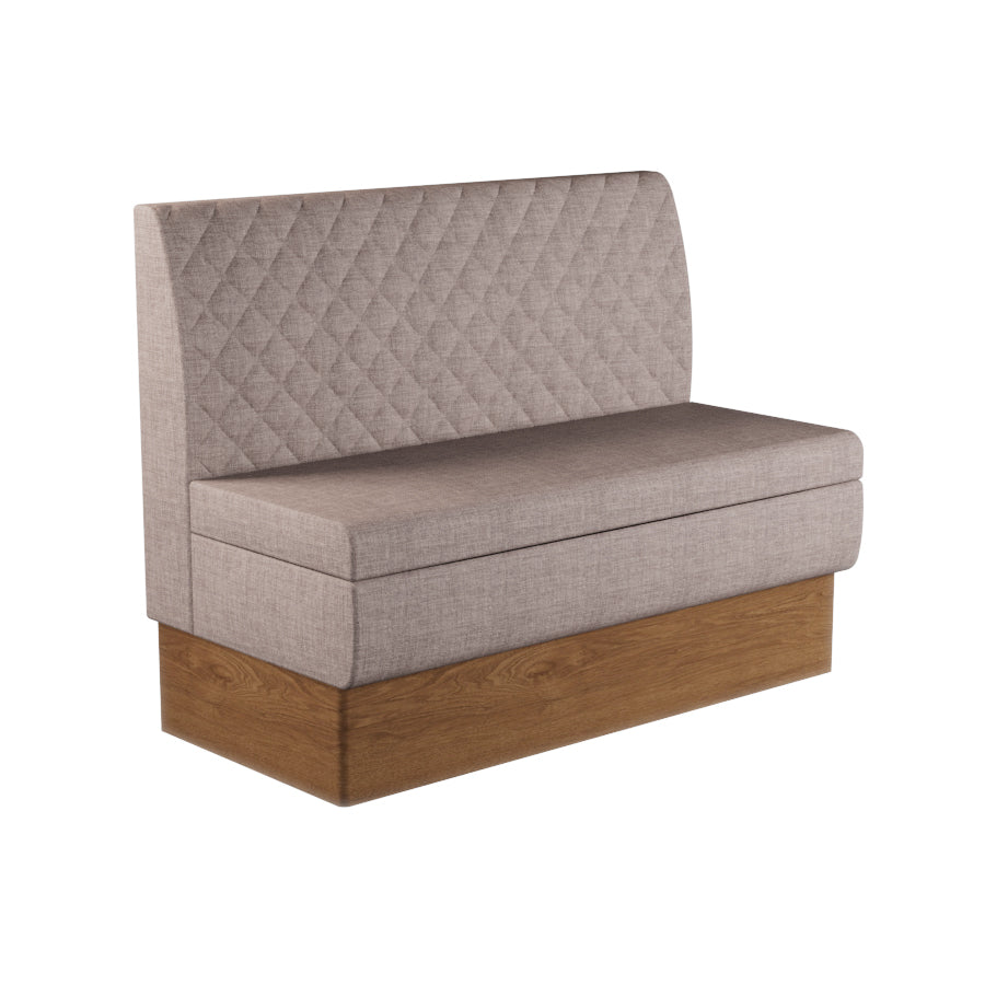 Quilted Straight Booth Seat - 1200mm Medium Unit
