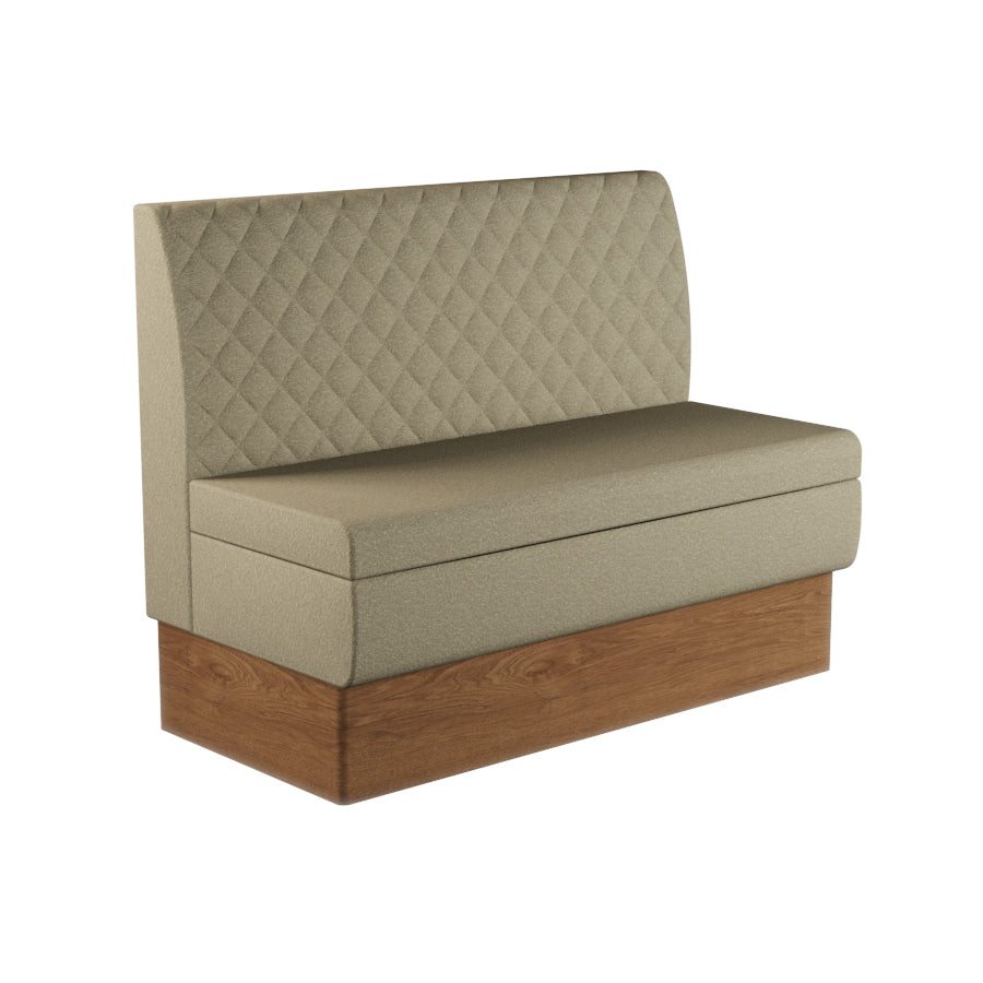Quilted Straight Booth Seat - 1200mm Medium Unit