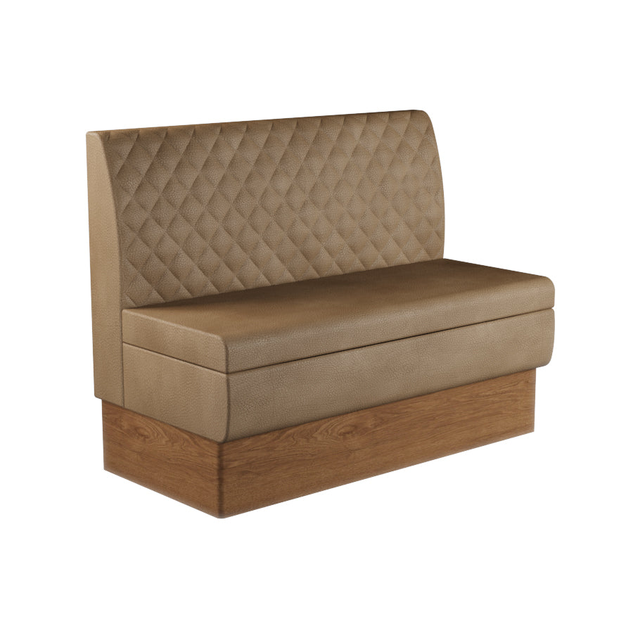 Quilted Straight Booth Seat - 1200mm Medium Unit