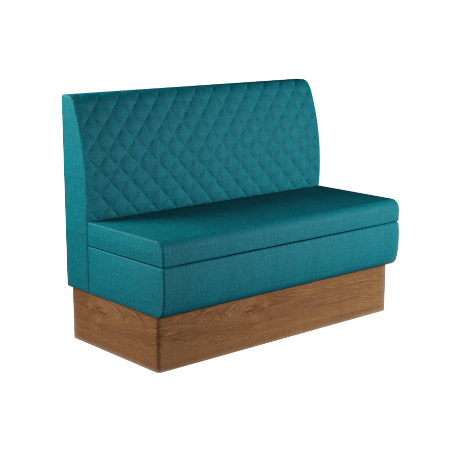 Quilted Straight Booth Seat - 1200mm Medium Unit