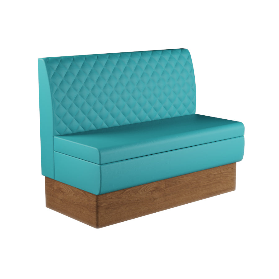 Quilted Straight Booth Seat - 1200mm Medium Unit