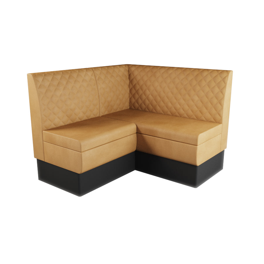 Small Corner Booth Set - Quilted Back