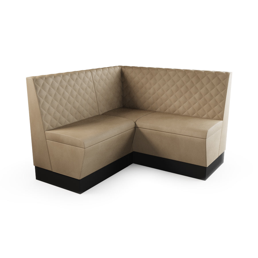 Small Corner Booth Set - Quilted Back