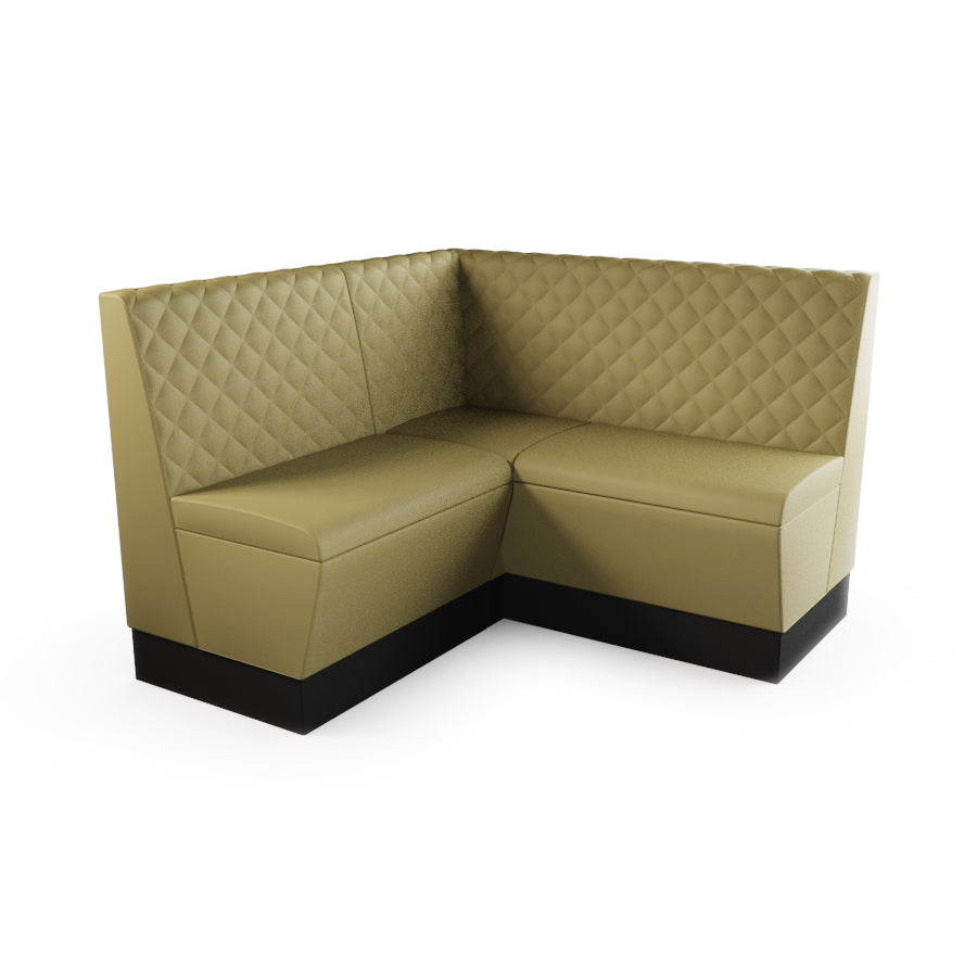 Small Corner Booth Set - Quilted Back