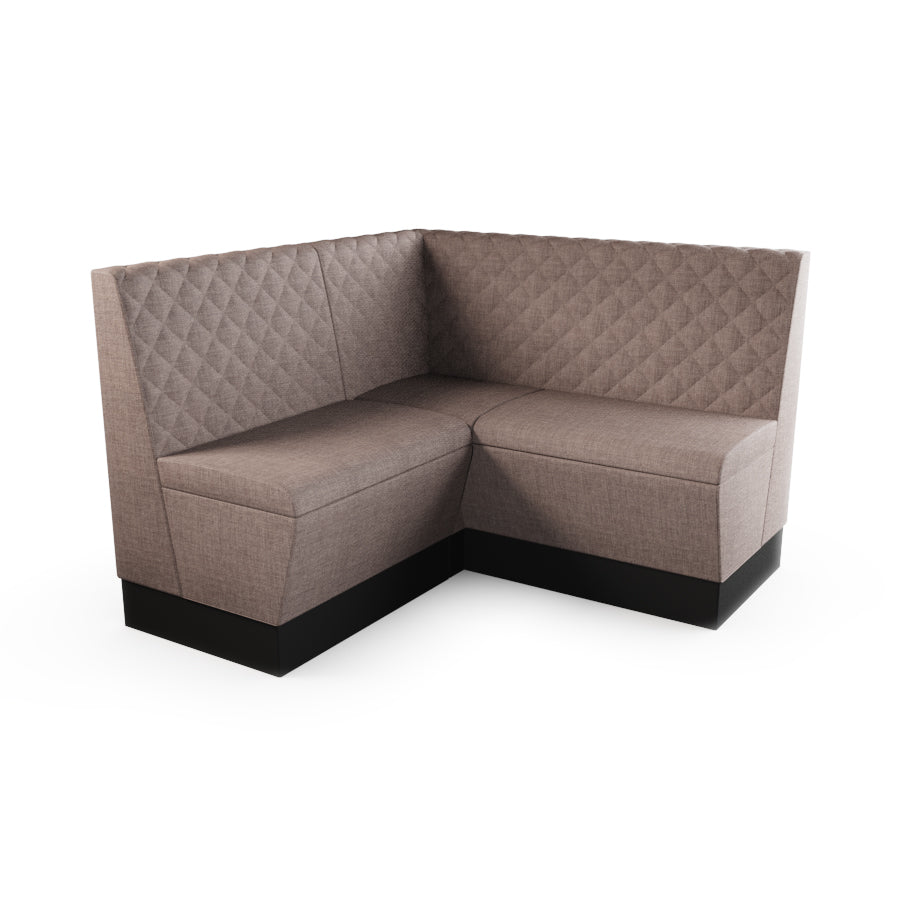 Small Corner Booth Set - Quilted Back