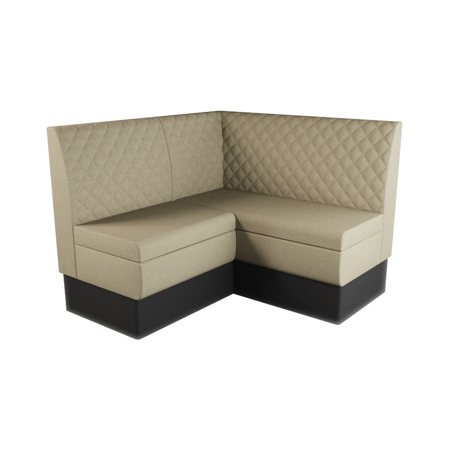 Small Corner Booth Set - Quilted Back