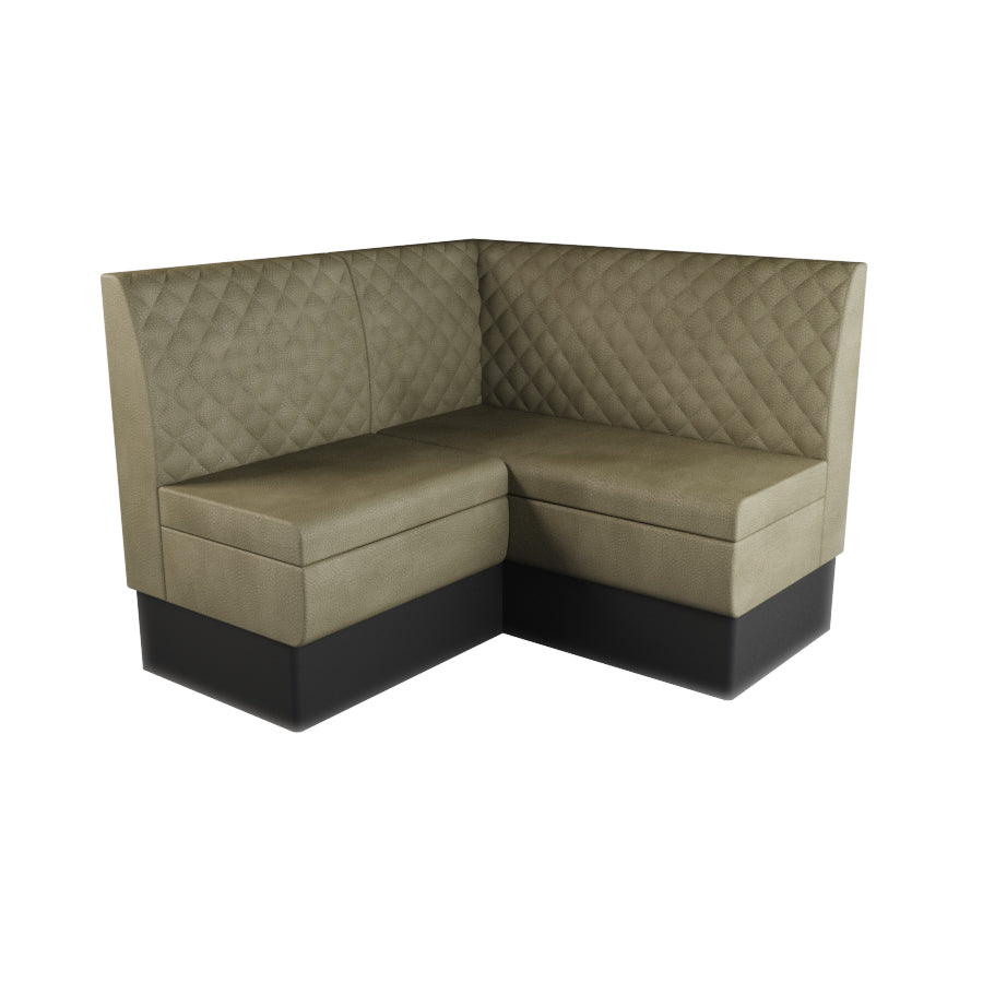 Small Corner Booth Set - Quilted Back