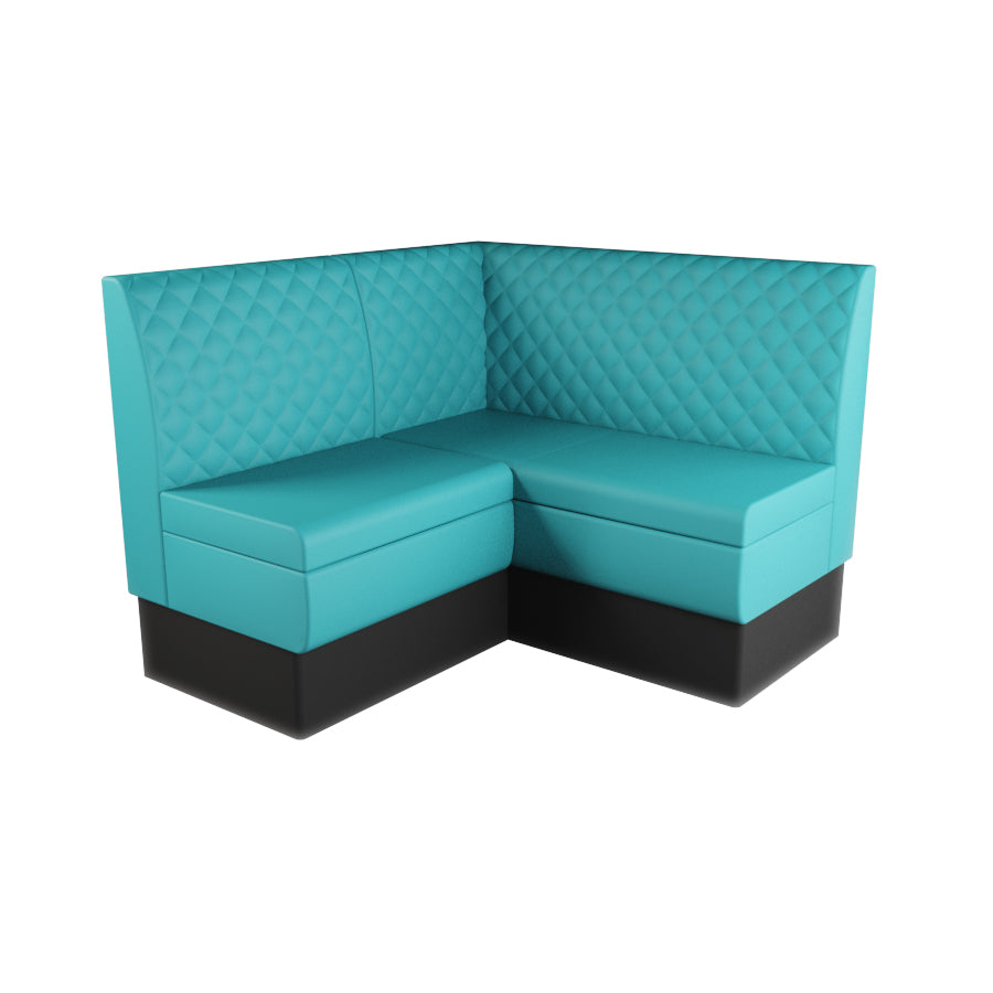 Small Corner Booth Set - Quilted Back