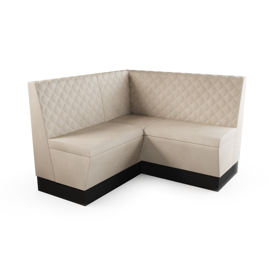 Small Corner Booth Set - Quilted Back