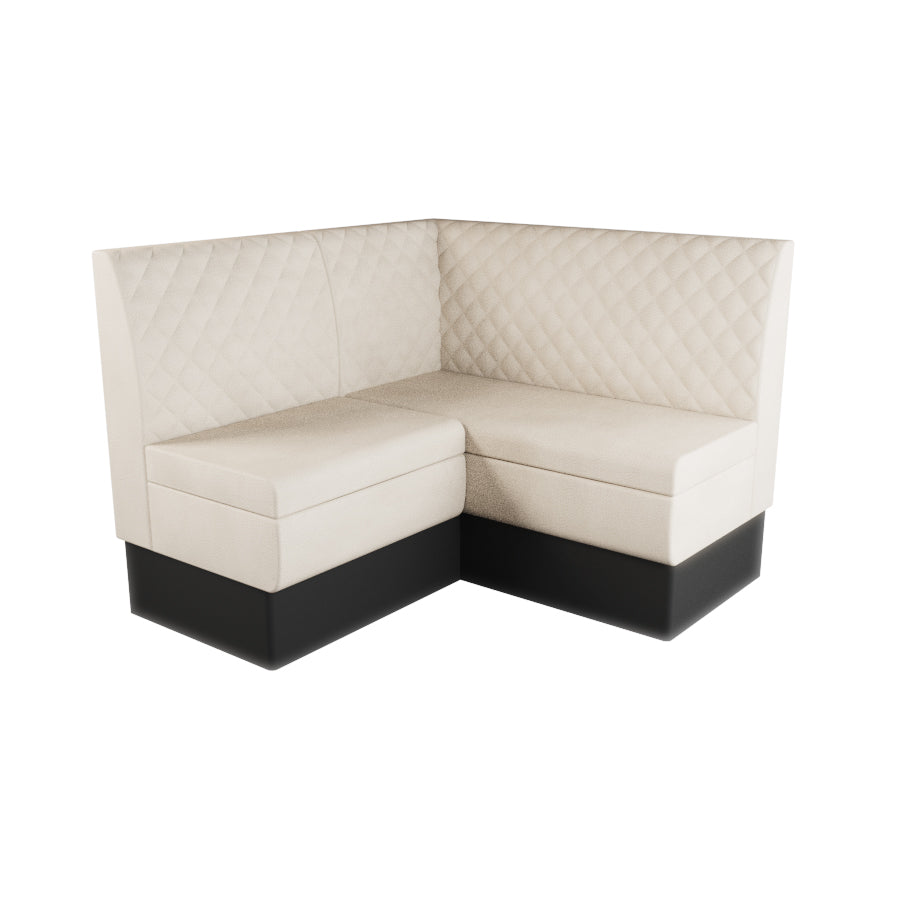 Small Corner Booth Set - Quilted Back