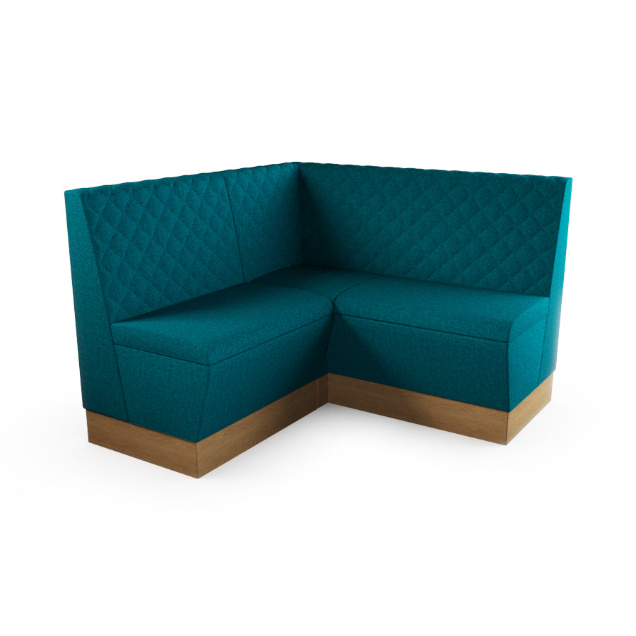 Small Corner Booth Set - Quilted Back