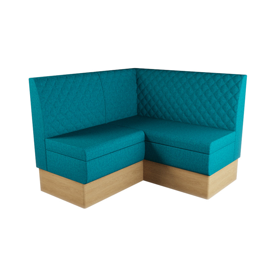 Small Corner Booth Set - Quilted Back