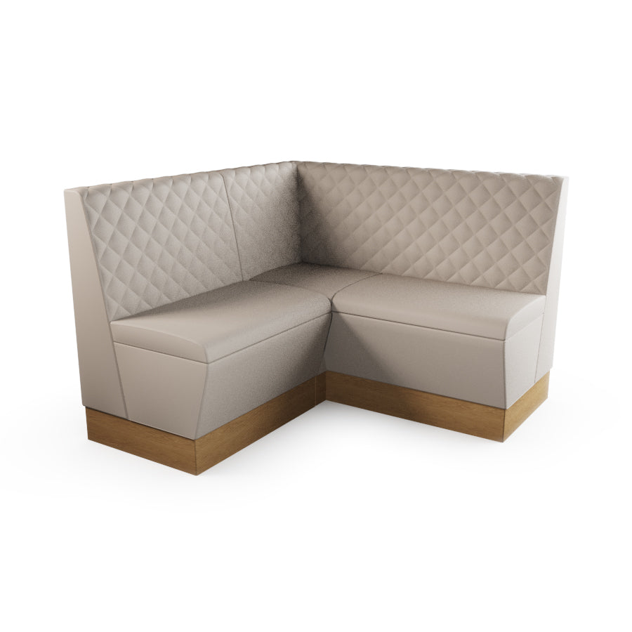 Small Corner Booth Set - Quilted Back