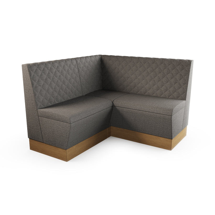 Small Corner Booth Set - Quilted Back