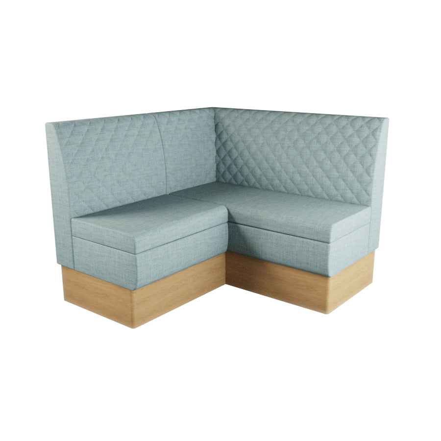 Small Corner Booth Set - Quilted Back