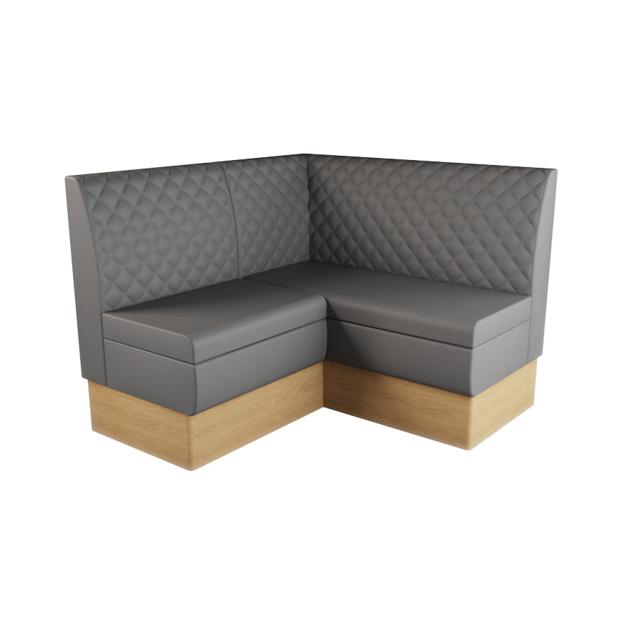 Small Corner Booth Set - Quilted Back