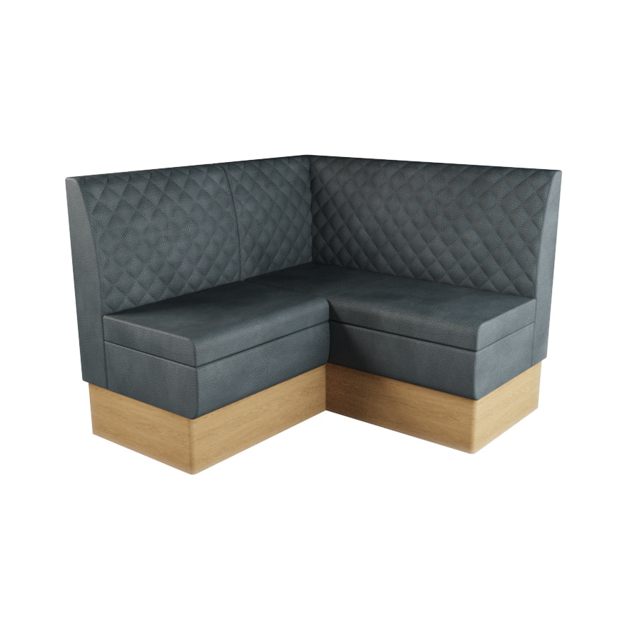 Small Corner Booth Set - Quilted Back