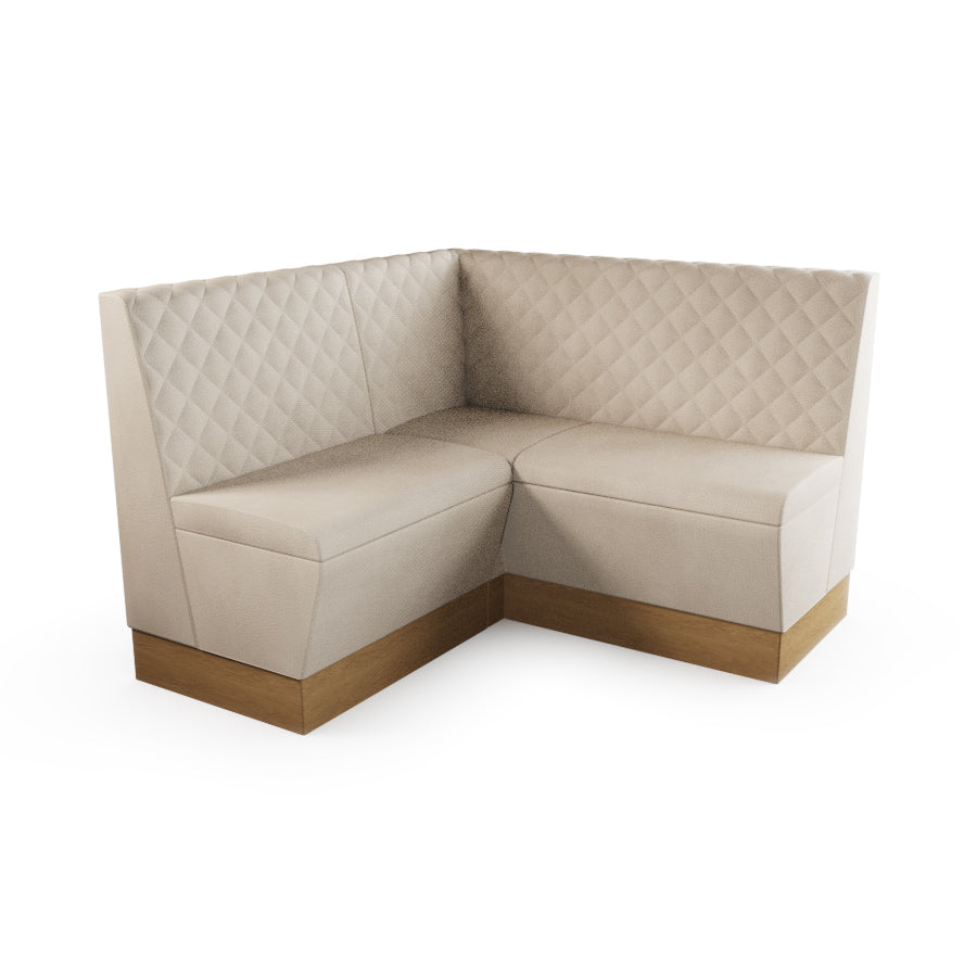 Small Corner Booth Set - Quilted Back