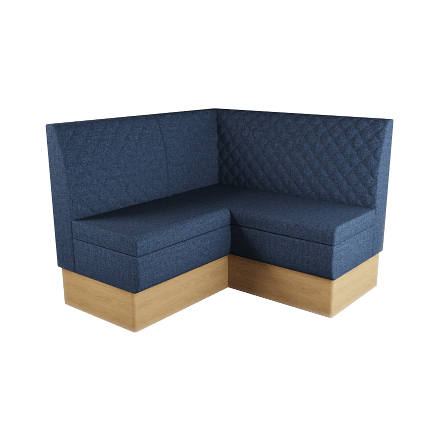Small Corner Booth Set - Quilted Back