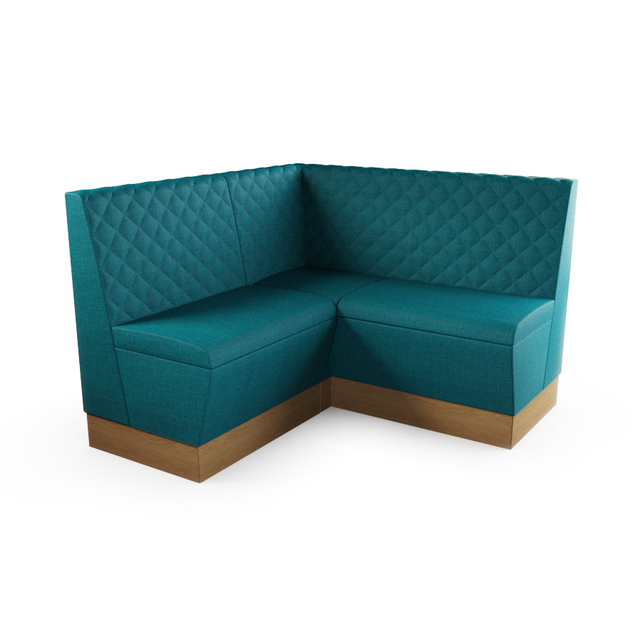 Small Corner Booth Set - Quilted Back
