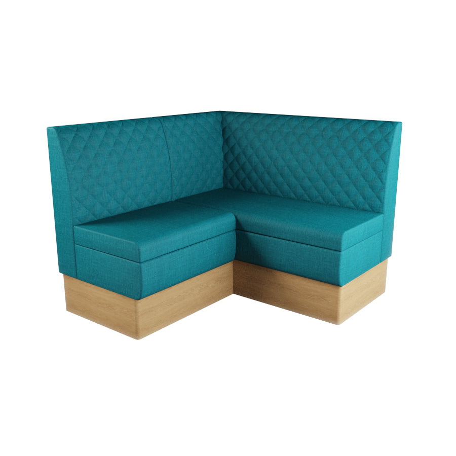 Small Corner Booth Set - Quilted Back