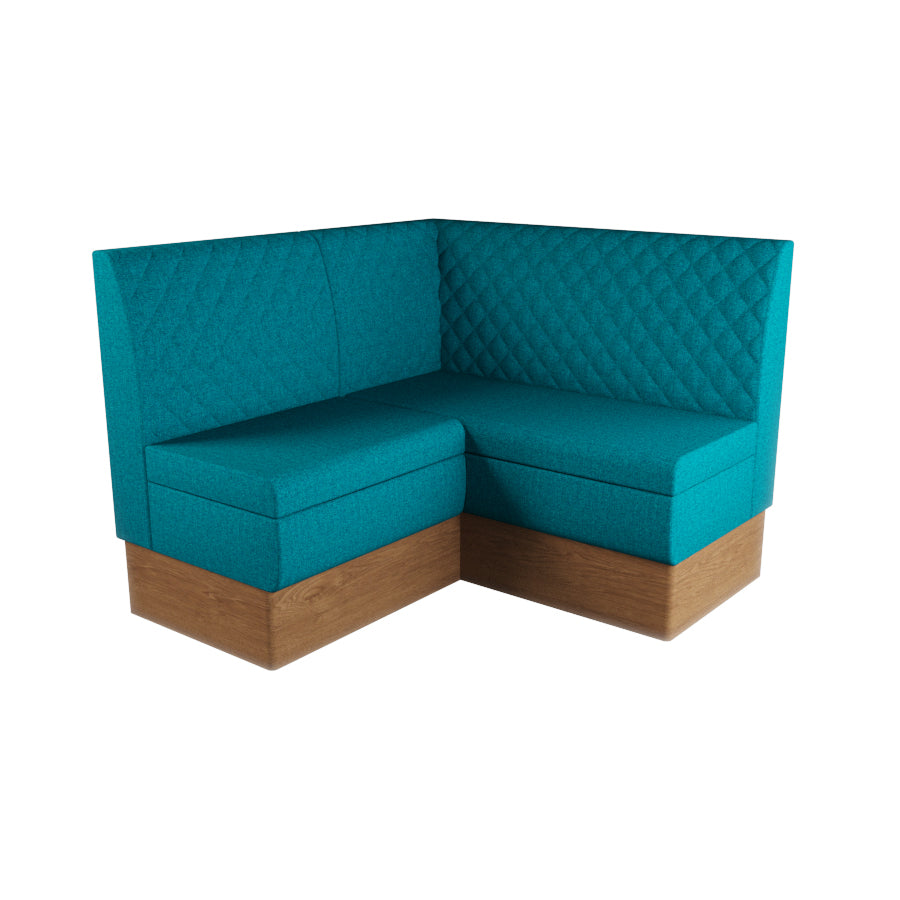 Small Corner Booth Set - Quilted Back