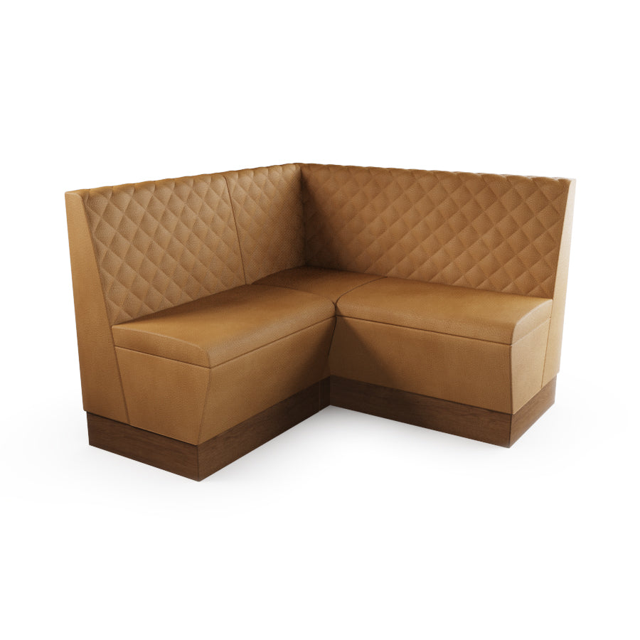Small Corner Booth Set - Quilted Back