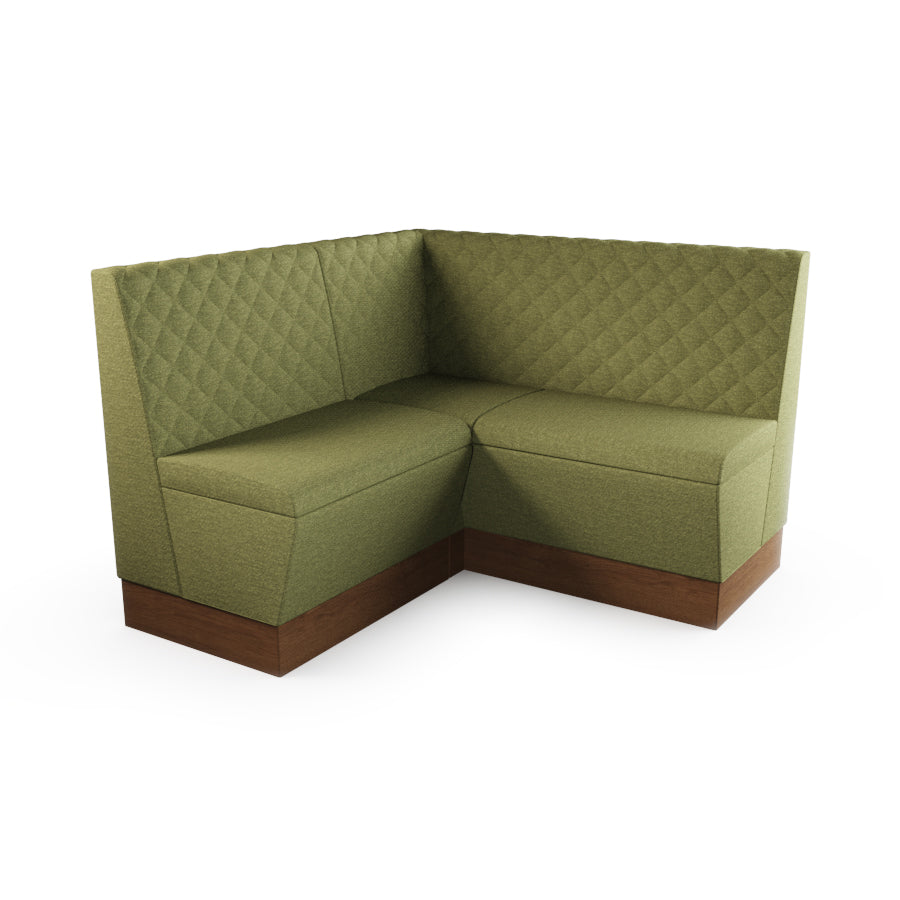 Small Corner Booth Set - Quilted Back