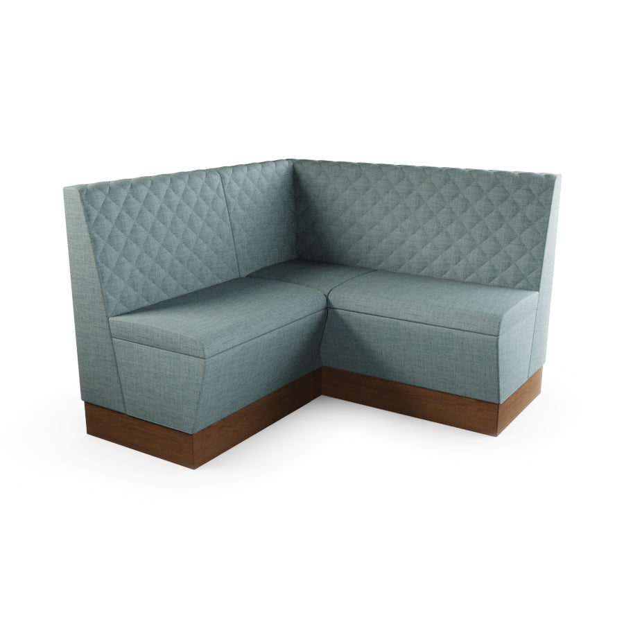 Small Corner Booth Set - Quilted Back
