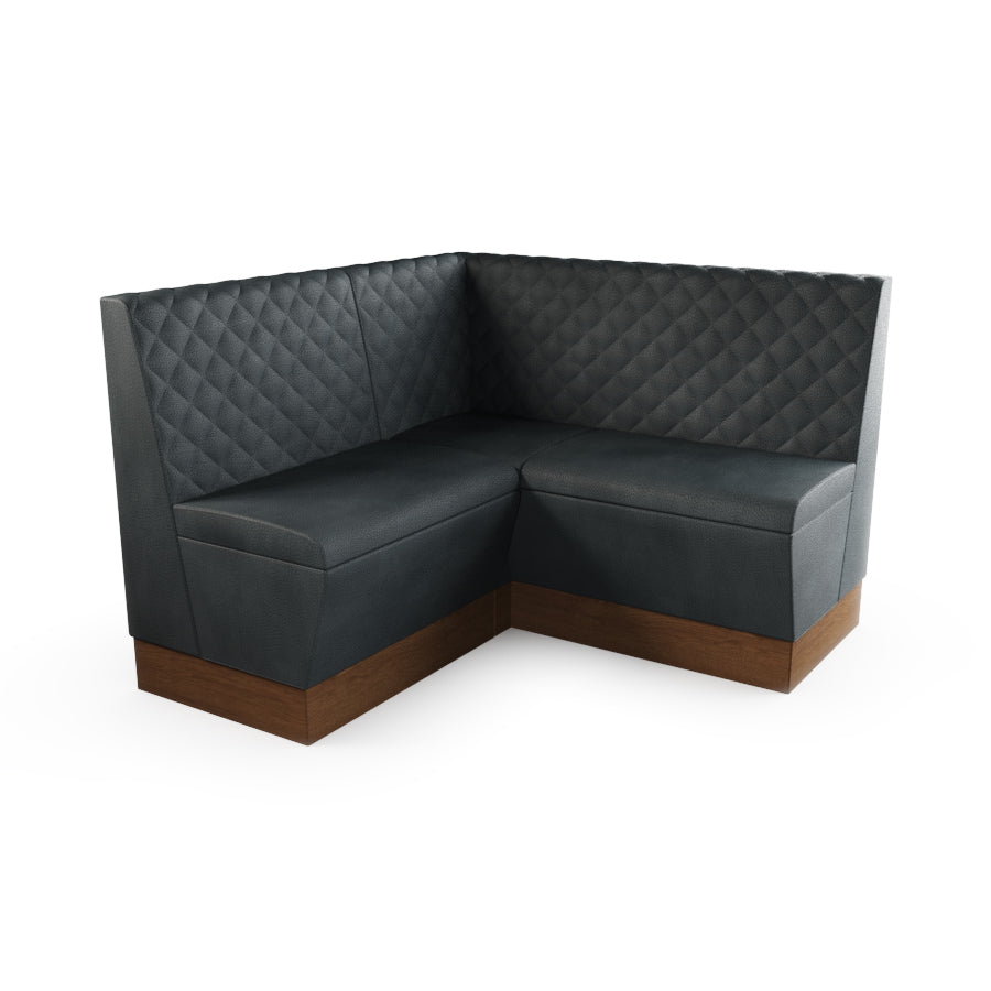 Small Corner Booth Set - Quilted Back