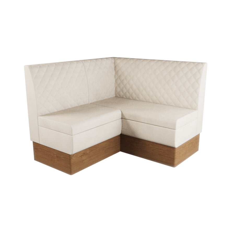 Small Corner Booth Set - Quilted Back