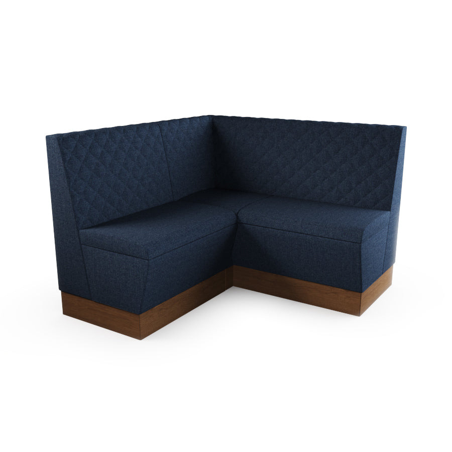 Small Corner Booth Set - Quilted Back