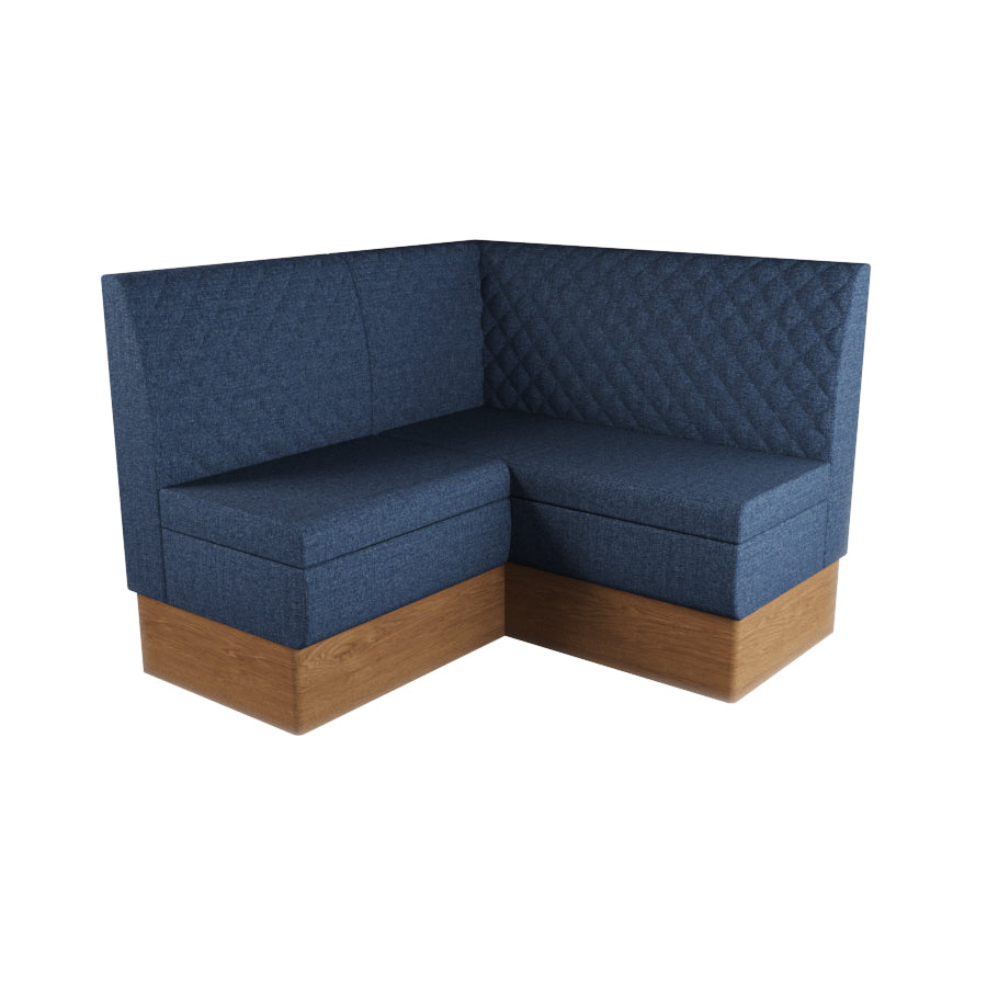 Small Corner Booth Set - Quilted Back