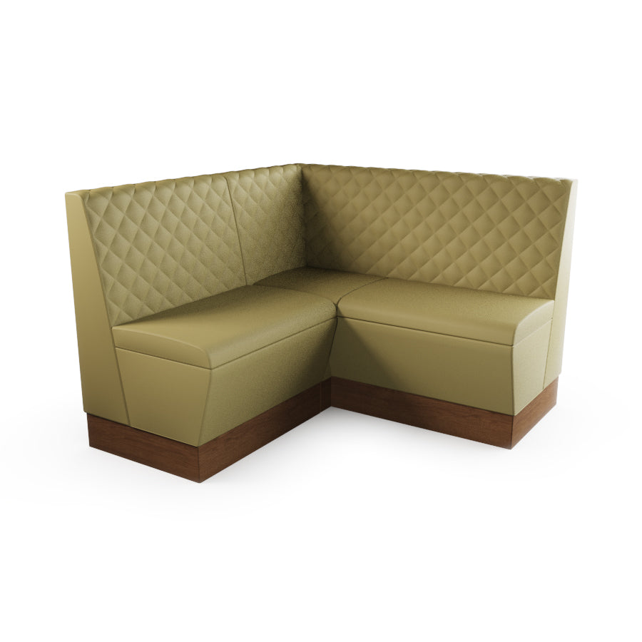 Small Corner Booth Set - Quilted Back