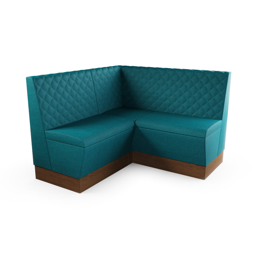 Small Corner Booth Set - Quilted Back