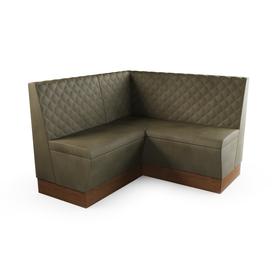 Small Corner Booth Set - Quilted Back