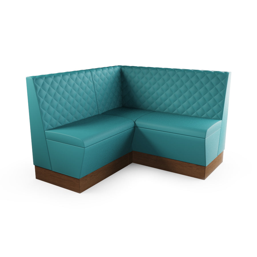 Small Corner Booth Set - Quilted Back