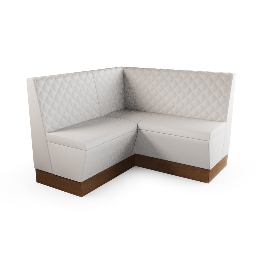 Small Corner Booth Set - Quilted Back