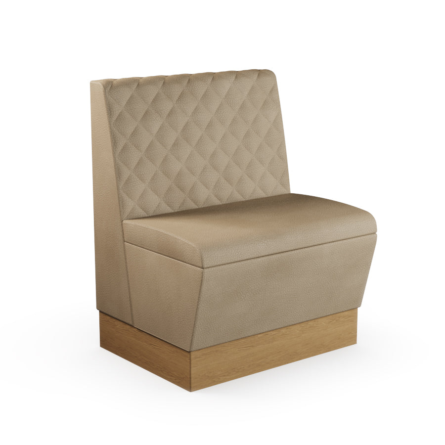 Quilted Straight Booth Seat - 700mm Small Unit