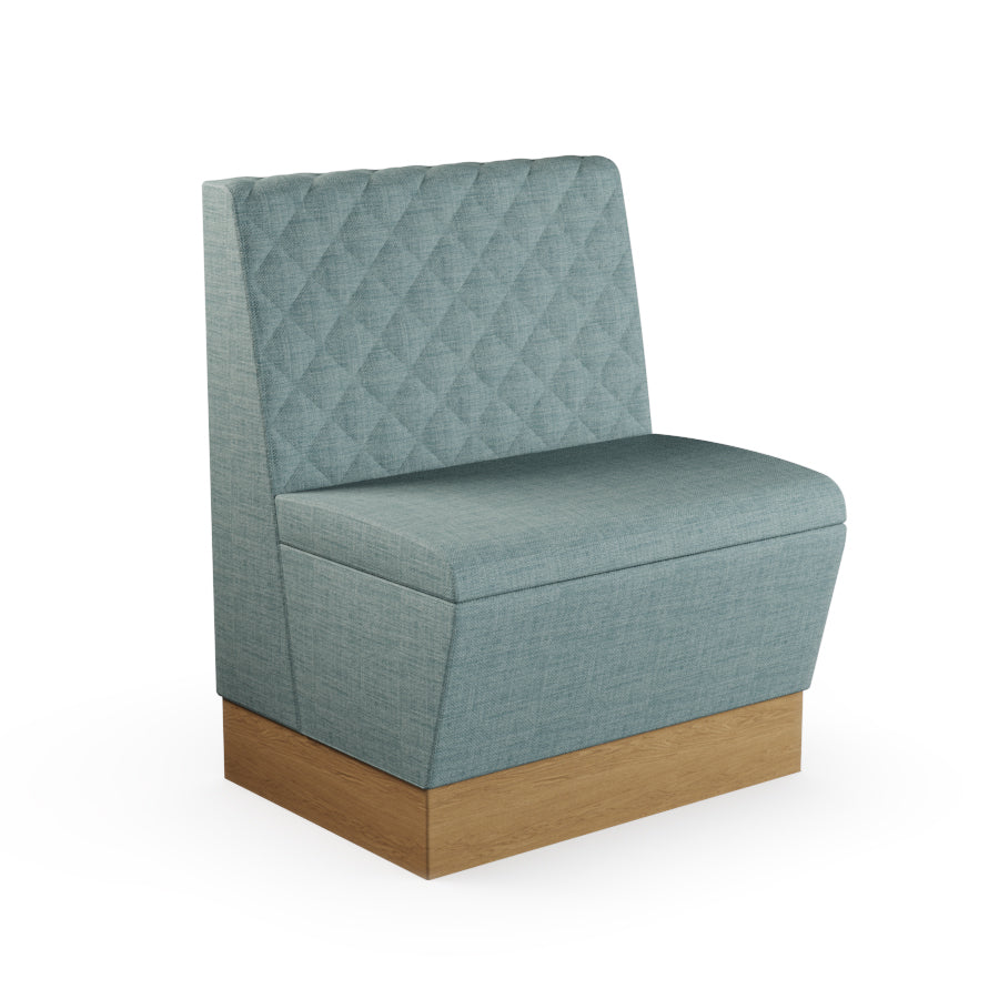 Quilted Straight Booth Seat - 700mm Small Unit