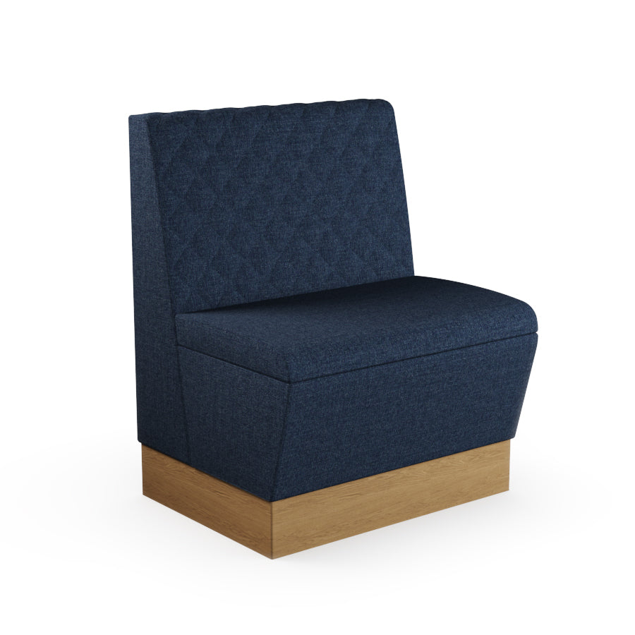 Quilted Straight Booth Seat - 700mm Small Unit