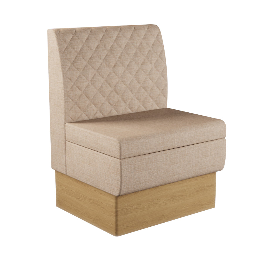 Quilted Straight Booth Seat - 700mm Small Unit