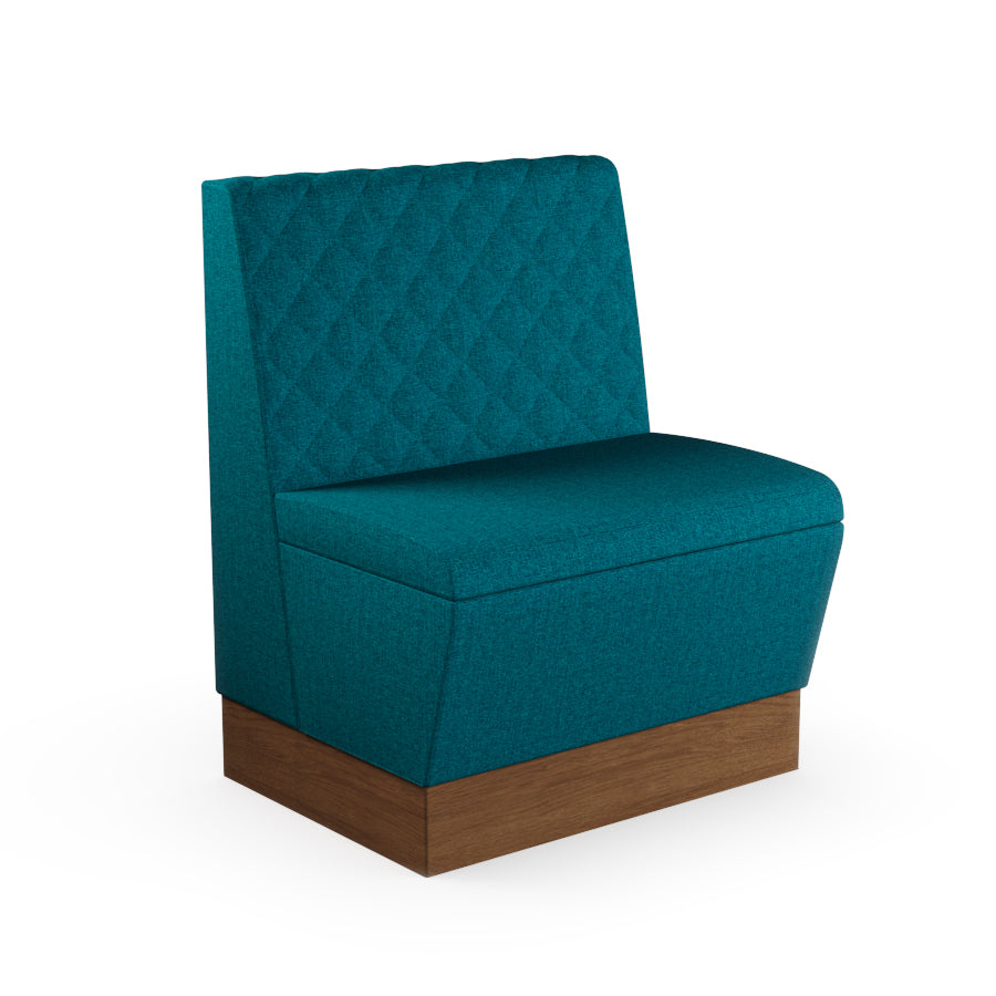 Quilted Straight Booth Seat - 700mm Small Unit