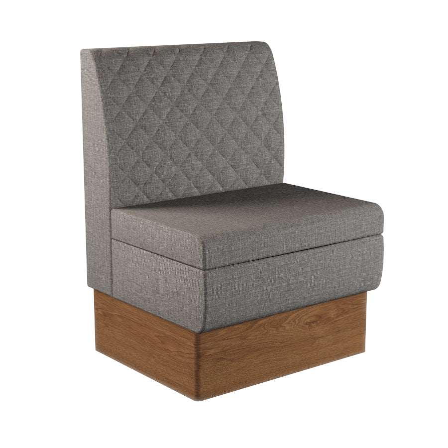 Quilted Straight Booth Seat - 700mm Small Unit