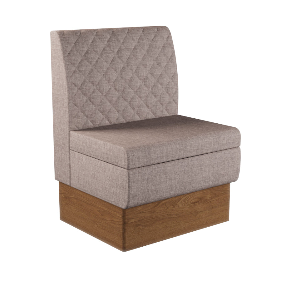 Quilted Straight Booth Seat - 700mm Small Unit
