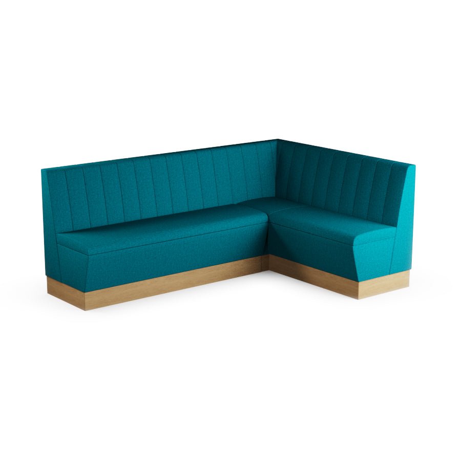 Large Corner Booth Set (Extended) - Fluted Back