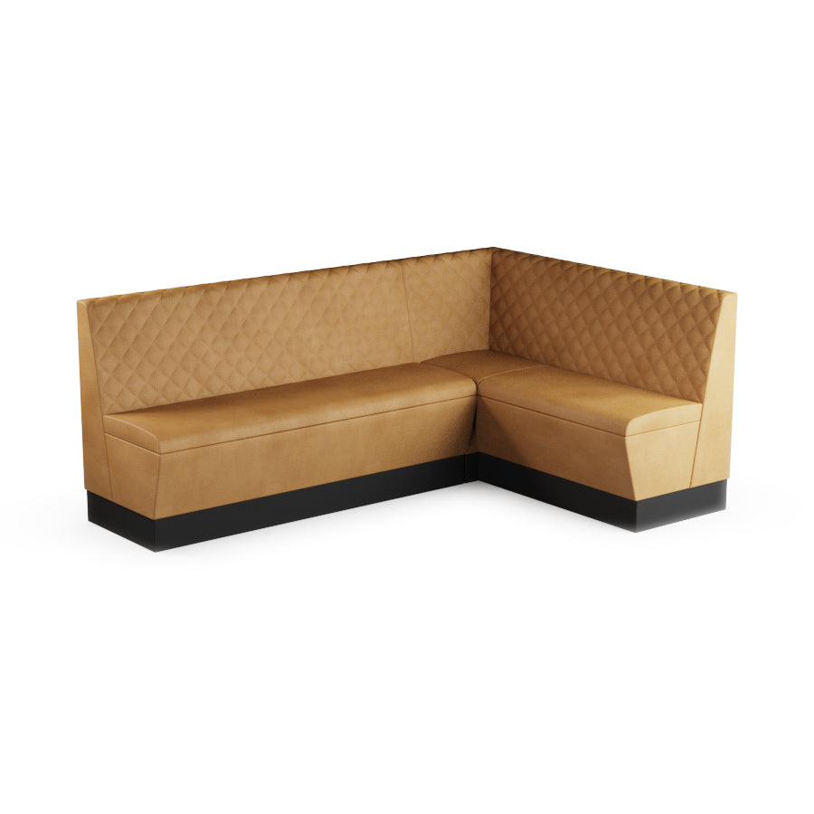 Large Corner Booth Set (Extended) - Quilted Back
