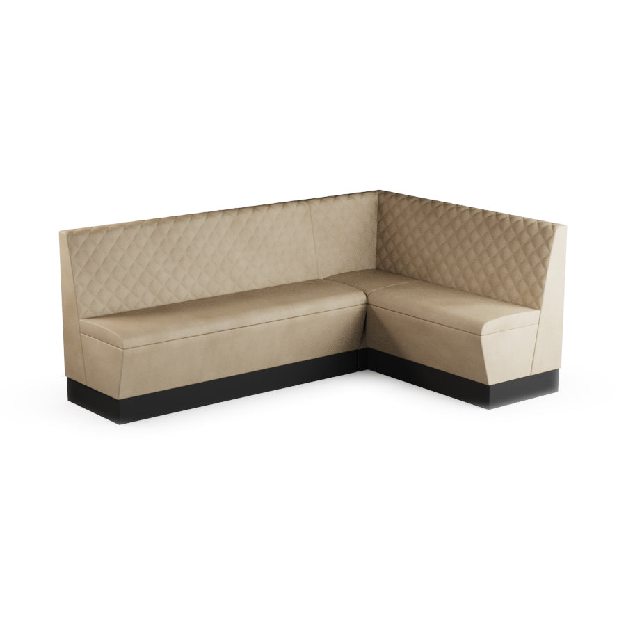 Large Corner Booth Set (Extended) - Quilted Back