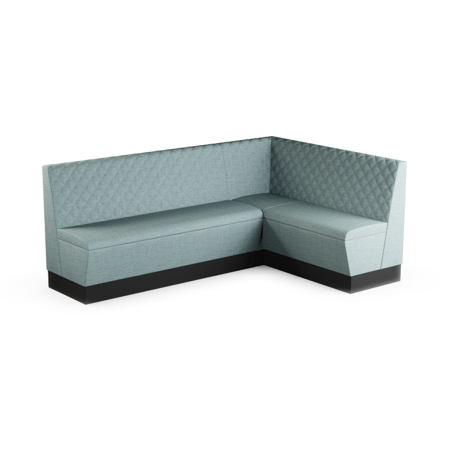 Large Corner Booth Set (Extended) - Quilted Back